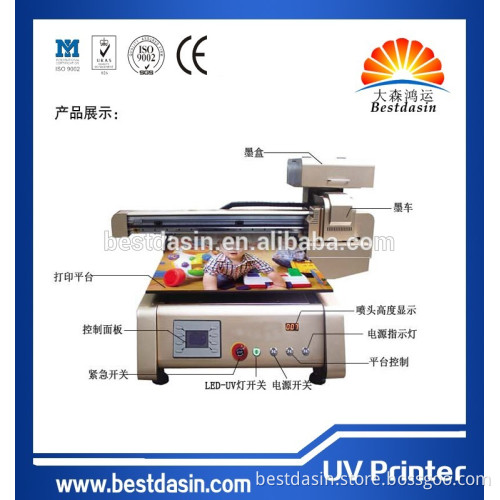 8 cols C M Y K LC LED UV A2 0609 Flatbed printer CE/CCC/ISO9001 digital printer small uv printer water transfer printing machine